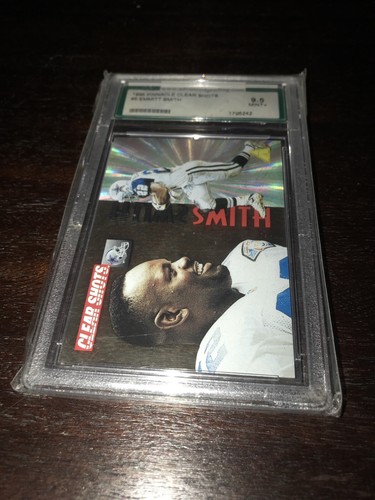 CARTE PINACLE EMMITT SMITH CLEAR SHOTS 1995 #5 - COTE 9,5 COMME NEUVE + - Photo 1/11