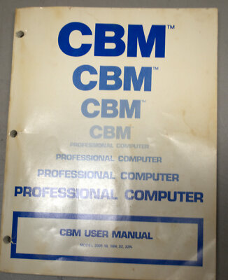  Vintage Commodore CBM Users Manual for 2001-16,16N,32,&32N