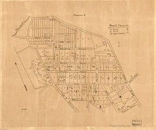 20" x 24" 1885 Map Mount Pleasant (S.P. Browns suburban subdivision)