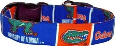 University of Florida Blocks Handmade Dog Collar