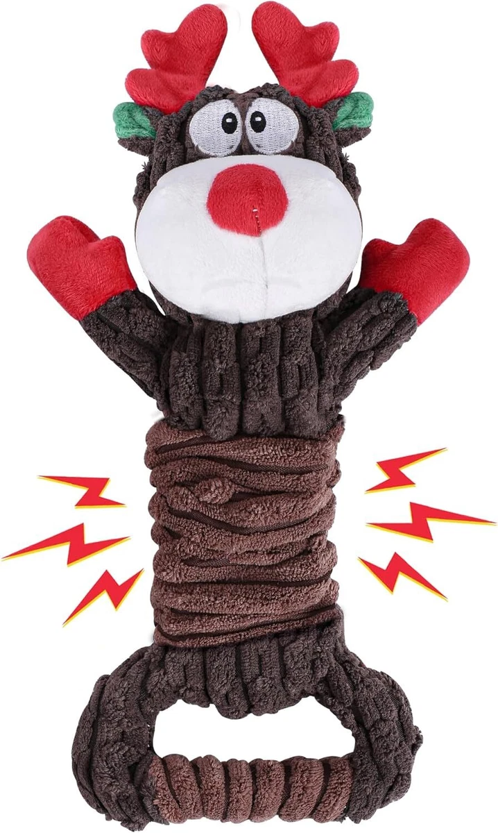 Christmas squeaky top dog toys