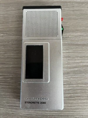 Grundig 2080 Stenorette Cassette Voice Recorder Diktiergerät - Bild 1 von 4