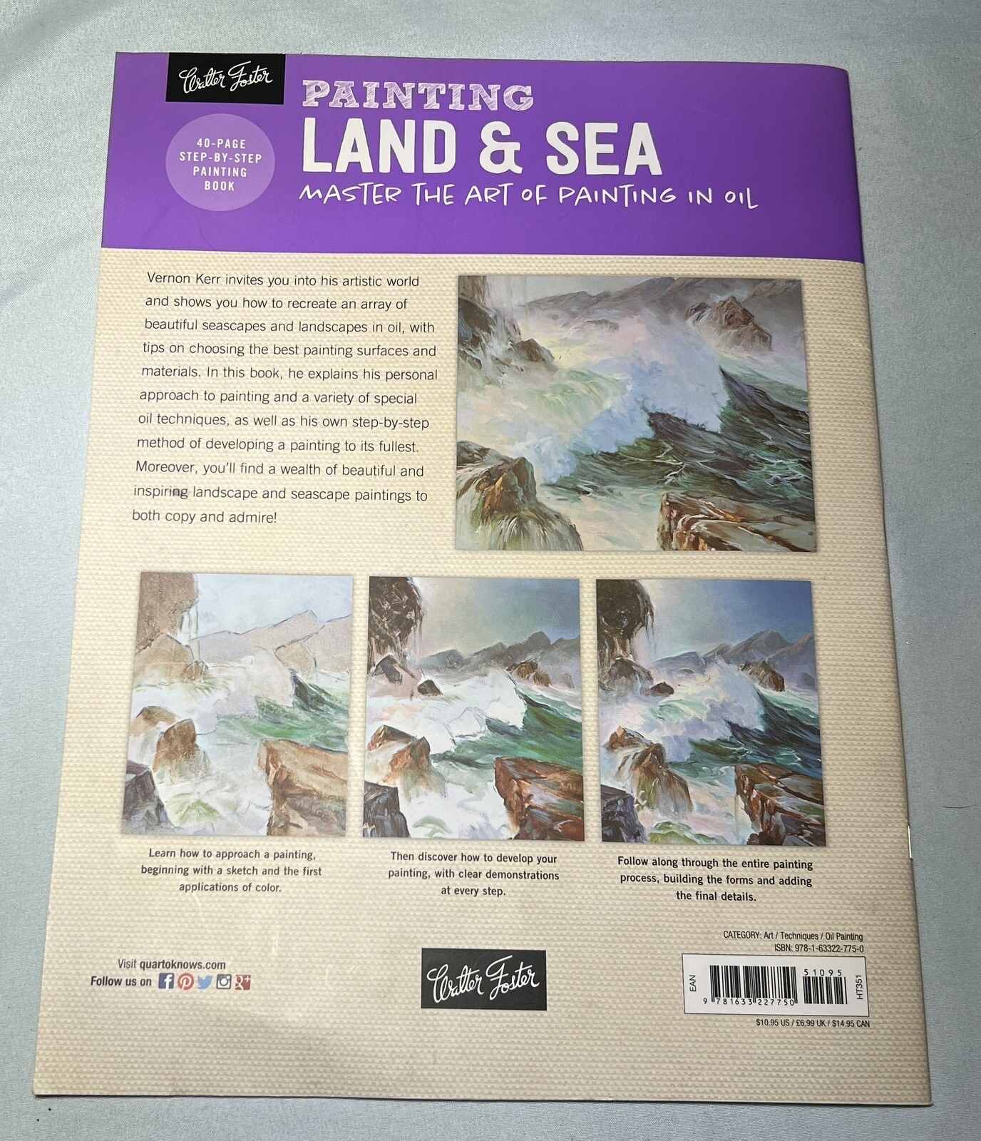 Painting: Land And Sea: Master The Art Of Oil Painting How To Book, Used
