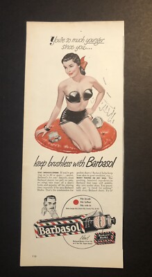 1950 s Barbasol Shaving Cream Magazine Ad