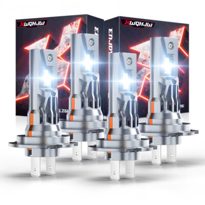 H7 H7 10000K LED Headlight Kit Combo Bulbs High Low Super Bright