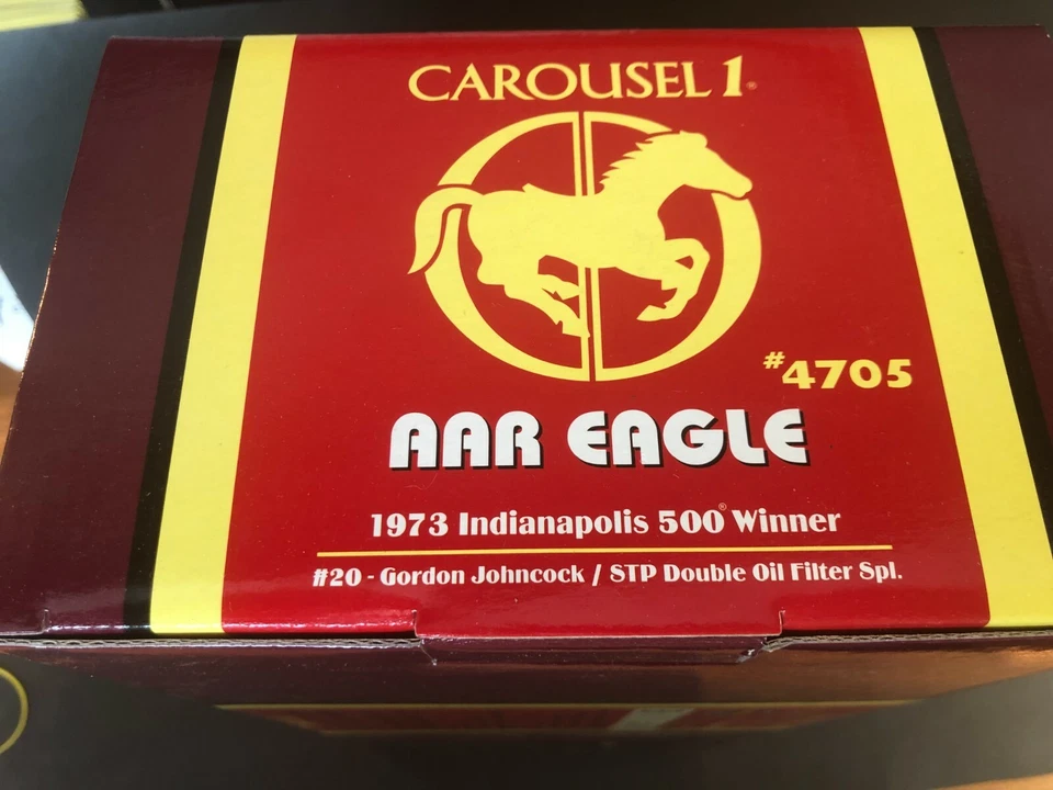 Carousel 1  AAR Eagle #4705 1973 Indy Winner  #20 Gordon Johncock STP 1:18 UNSER - Image 4 of 4
