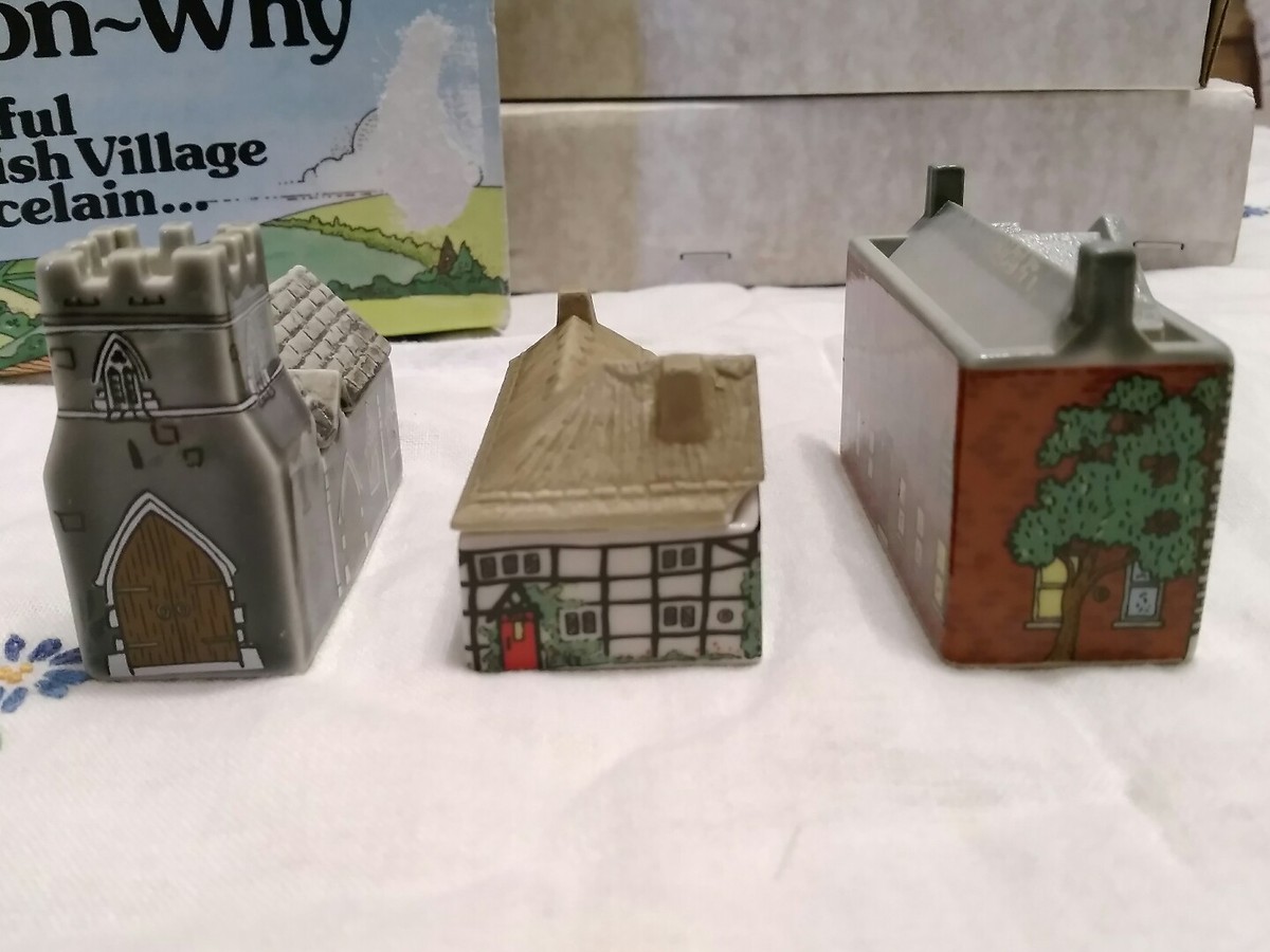 【1980s vintage】Whimsey-on-why ミニチュアハウス VINTAGE Whimsey-on-Why Cottage House Mini Ceramic grocery #9