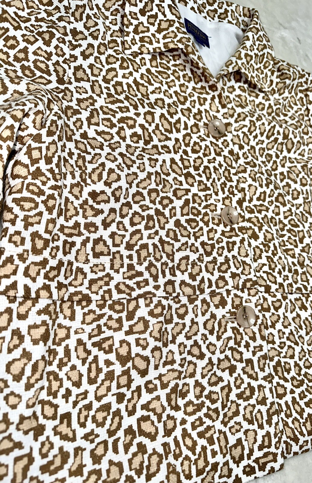 PENDLETON Women’s Blazer Leopard Print Medium Lon… - image 8