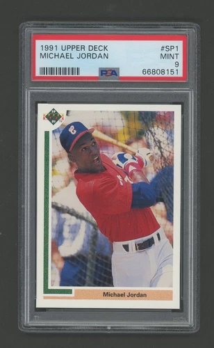 Michael Jordan 1991 Upper Deck Baseball SP1 PSA 9 MINT White Sox