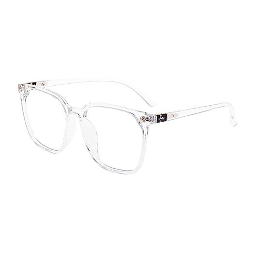 Oversized Blue Light Glasses, Computer Reading/Gaming/Phones Crystal Clear-image