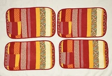 Vintage Pocket Placemats Now! Designs San Francisco Set of 4 Colorful Fabric