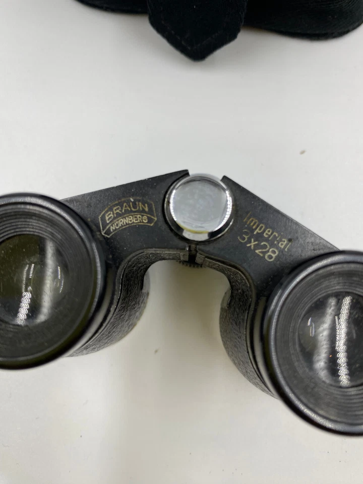 Opernglas Fernglas Braun Nürnberg Imperal 3 x 28 mit Tasche - Bild 2 von 3