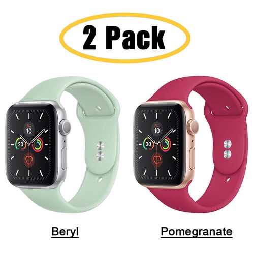 2 CONFEZIONI Cinturino Sport Silicone per Apple Watch 9 8 7 6 5 4 3 SE 40/44/41/45mm - Foto 20 di 41