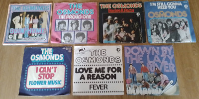 THE OSMONDS - KONVOLUT - 7 X 7'' - SINGLES - VG - VG+++ -