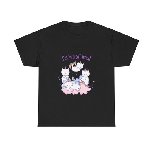 I'm in a cat mood funny quote gift Unisex Heavy Cotton Tee men women humor - 第 3/66 張圖片