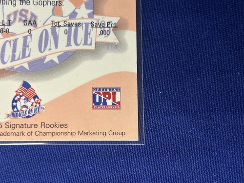 #15 Steve Janaszak signiert 1995 Signature Rookies Miracle on Ice 1980 Goldmedaille - Bild 11 von 11