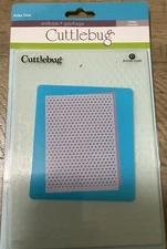 CUTTLEBUG  Provo Craft Polka Dots 5x7 Embossing Folder  #2000207