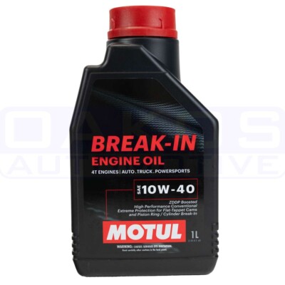 Motul Break In Engine Oil (10W40, Mineral, 1 Liter)   108080