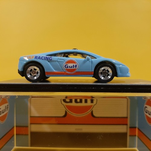 Matchbox LAMBORGHINI GALLARDO LP 560-4 GULF (WANGSTAR CUSTOM) REAL RIDERS - Picture 4 of 12