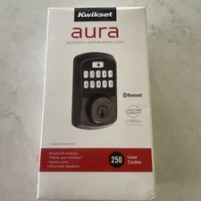 BRAND NEW KWIKSET AURA BLUETOOTH KEYPAD SMART LOCK SATIN NICKEL 99420-002