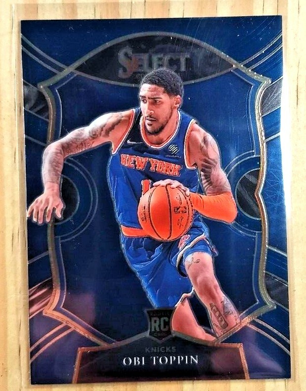 2020-21 PANINI SELECT OBI TOPPIN CONCOURSE RETAIL BLUE ROOKIE CARD#68 MINT KNICK