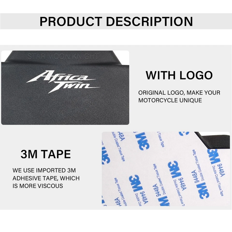 Lazy Back Rest Pad For Honda Africa Twin CRF1000L CRF1100L Adventure Sports - Image 3 of 4