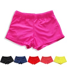 Mujeres Pantalones Cortos de Yoga de Natación Lisos Bikini Traje de Baño Pantalones Cortos Bragas Parte Inferior Pantalones de Playa