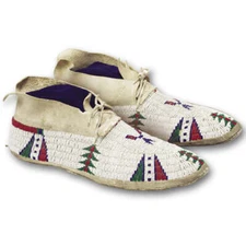 Native American Plains Style Moccasins Pattern Make Your Own Indian Moccasins 