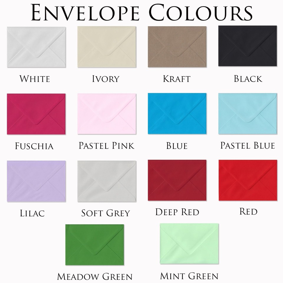 Personalised Handmade Wedding Evening Invitations - Set Of 10 With Envelopes, Modern Style 8 thumbnail image