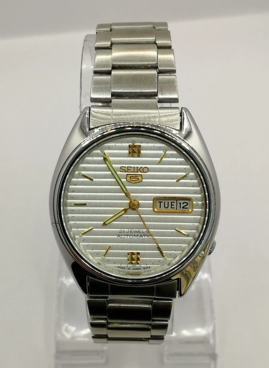 Vintage seiko 5 automatic 21 jewels price cheap