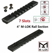 Anodized Black Color 4 Inch 7 Slots Rail Section Screws Nuts Included