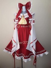Customized Costume Touhou Project Hakurei Reimu Art Made Cosplay Dress New Adult