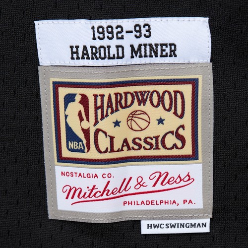 Men's Mitchell & Ness Harold Miner Black Miami Heat 1992/93 Hardwood Classics - Picture 6 of 6