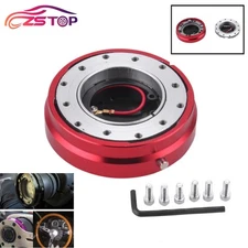 Universal 6 Hole Steering Wheel Quick Release Hub Racing Adapter Snap Off Bolt