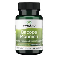 Swanson Bacopa Monniera 10:1 Extract 50 mg 90 Capsules