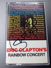 Eric Clapton Rainbow Concert Signed Autograph Cassette Tape With COA