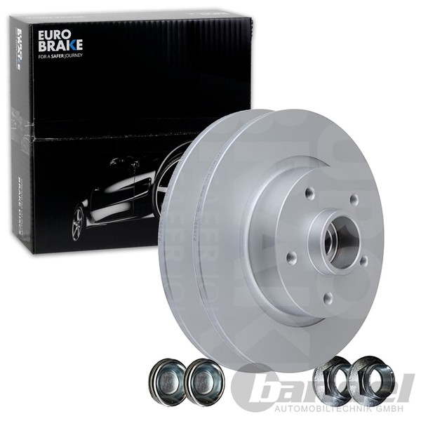 2X Eurobrake Bremsscheiben 274Mm Voll Hinten Passend FÜR Renault Fluence Grand-image