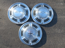 1968 1969 1970 Chevy Chevelle Camaro Nova El Camino 14 Hubcaps Hub Cap Lot Of 3