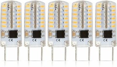 [5 Pack] LED G8 1.5W T4 20W Replacement JCD Bi-Pin Base 120V 3000K Soft White