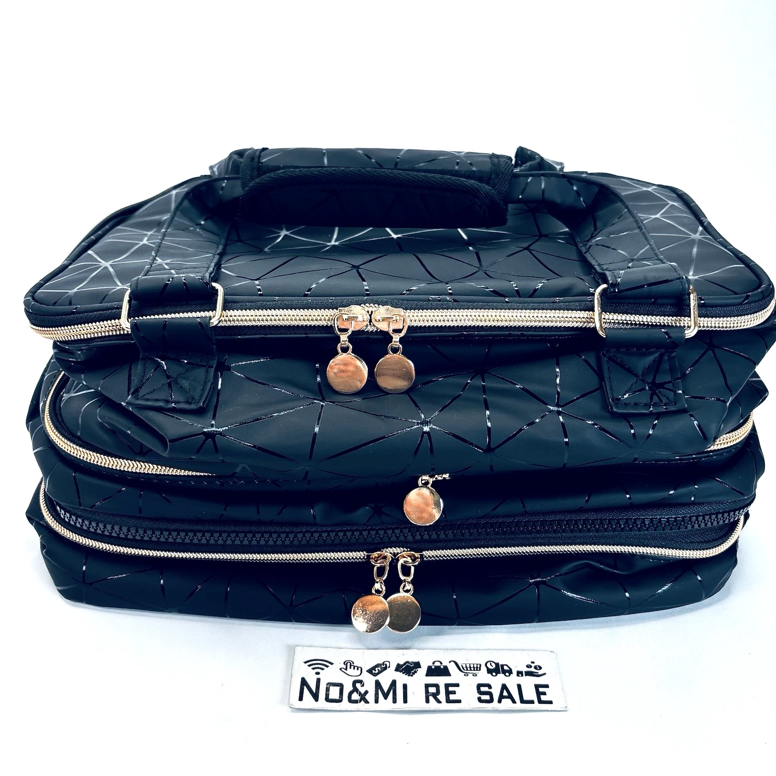 Large Makeup Bag 3 Layers with Handle Travel Makeup Bag Organizer
Opens in a new window or tab