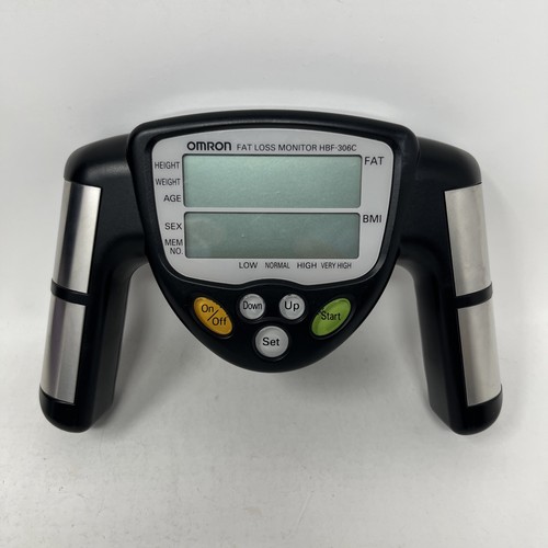 Omron HBF-306CN Fat Loss BMI Monitor Tracker Analyzer Black -Tested Working