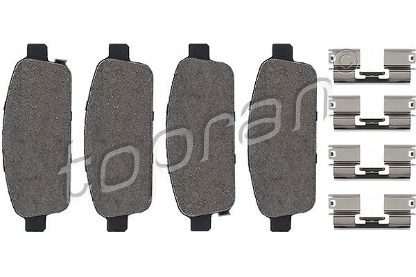 Topran Bremsbelagsatz, Scheibenbremse Hinterachse U.A. FüR Chevrolet, Opel-image