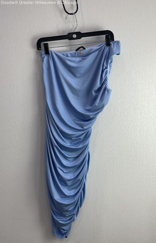 NWT Pretty Garden One-Shoulder Blue Dress