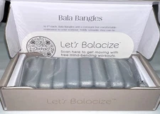 DISCONTINUED SILVER  Bala Bangles Adjustable ANKLE/WRIST Weights 2 X 1 Lbs New