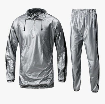 Heavy Duty Sauna Sweat Suit Exercise Gym Fitness Weight Loss Anti-Rip Suit