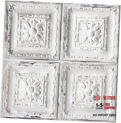 Vintage Peel and Stick Wallpaper Distressed White Contact Paper 16.9  x 118.1 