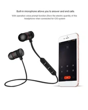 POCREATION Bluetooth Neckband Headphones, Magnet Bluetooth Sports Earphone