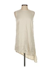 H By Halston Women Ivory Casual Dress 2