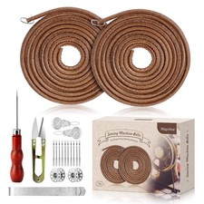Treadle Sewing Machine Leather Belt 71" 3/16" with Hook, 2 Pack for Singer/Jones