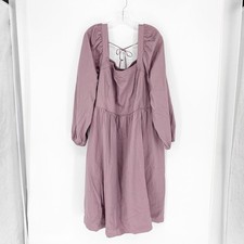 Ava & Viv Long Sleeve Mauve Mid Dress Size 3X